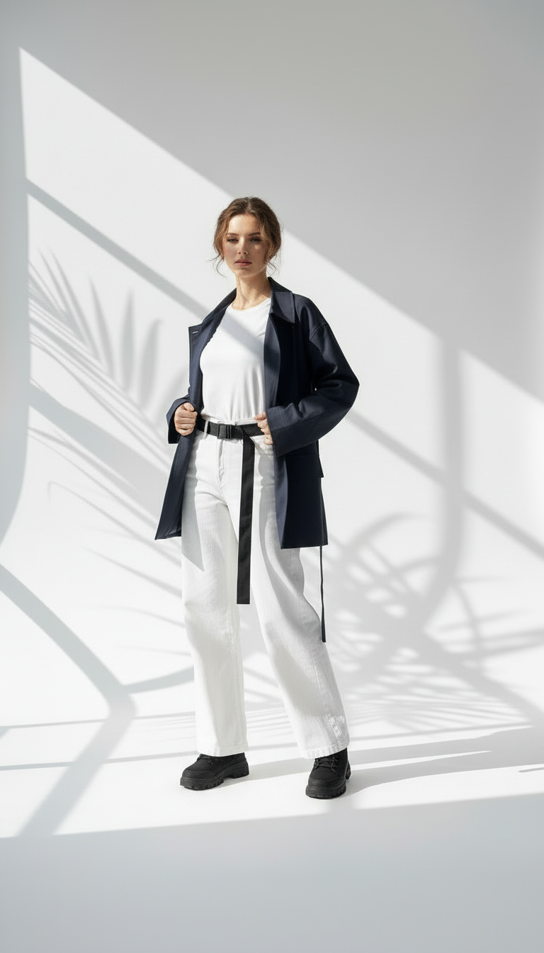 جاكيت نسائي متوسط الطول