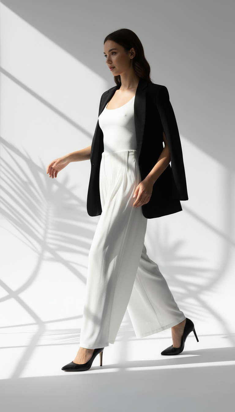 بنطلون نسائي واسع