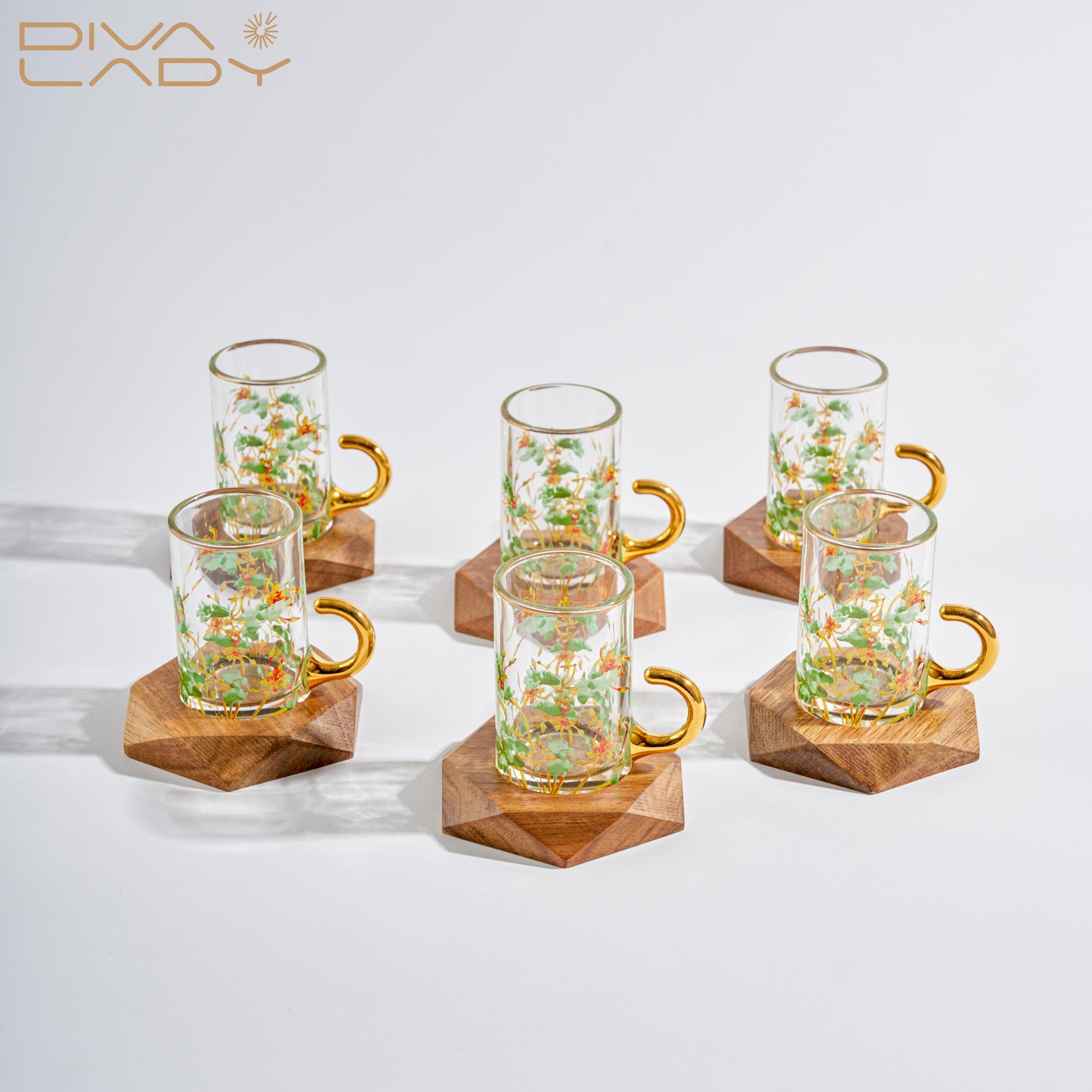 طقم استكانه وفناجين عربية 18 قطعة