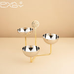 طقم تقديم من ثلاثة أطباق