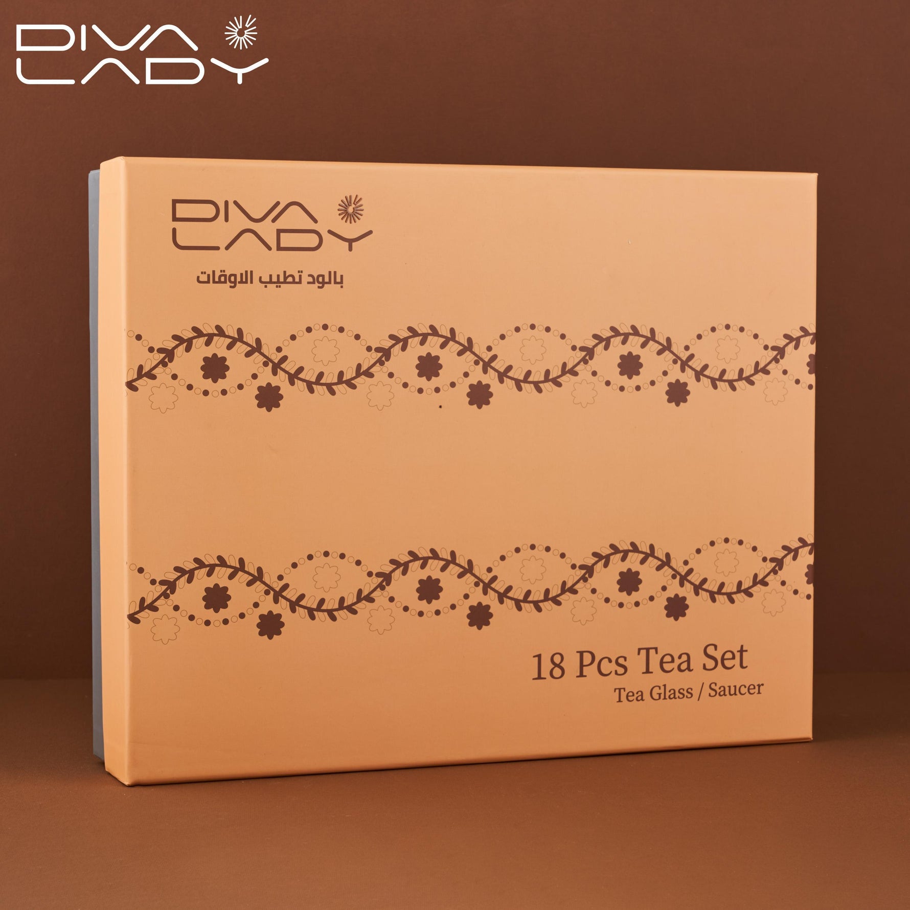 طقم استكانه وفنجان18ق