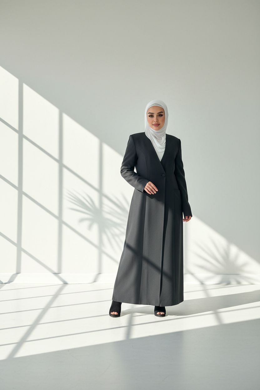 جاكيت نسائي واسع وطويل