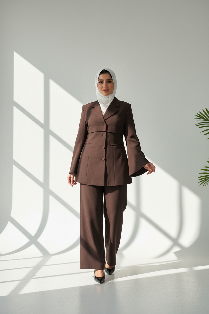 بدلة نسائي بردة صدرية