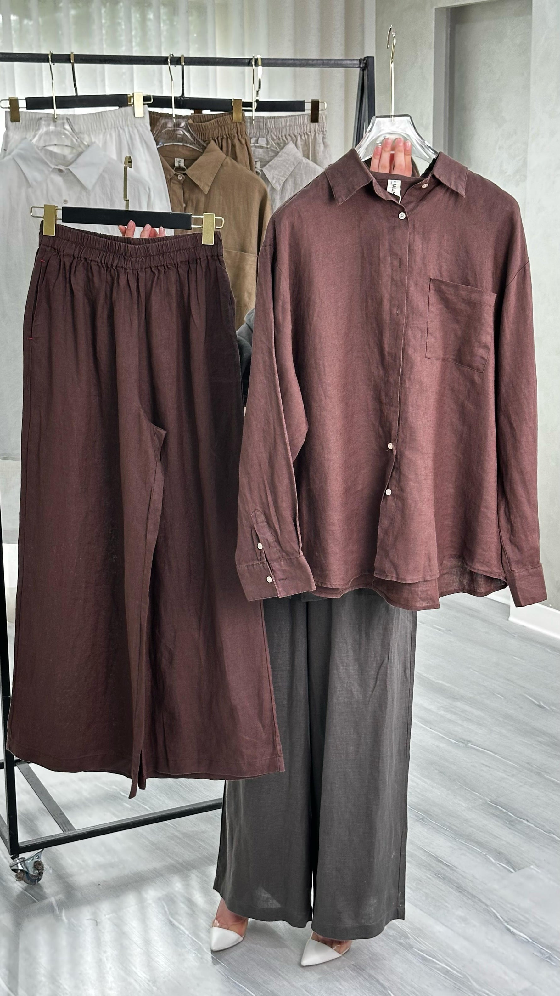 بدلة نسائي واسع انيق