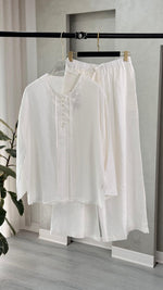 بدلة لينن  برباط صدر