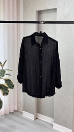 قميص لينن باكمام طويلة