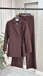 بدلة نسائي ربطة باكمام