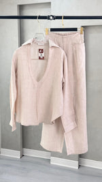 بدلة نسائي واسع وبسيط