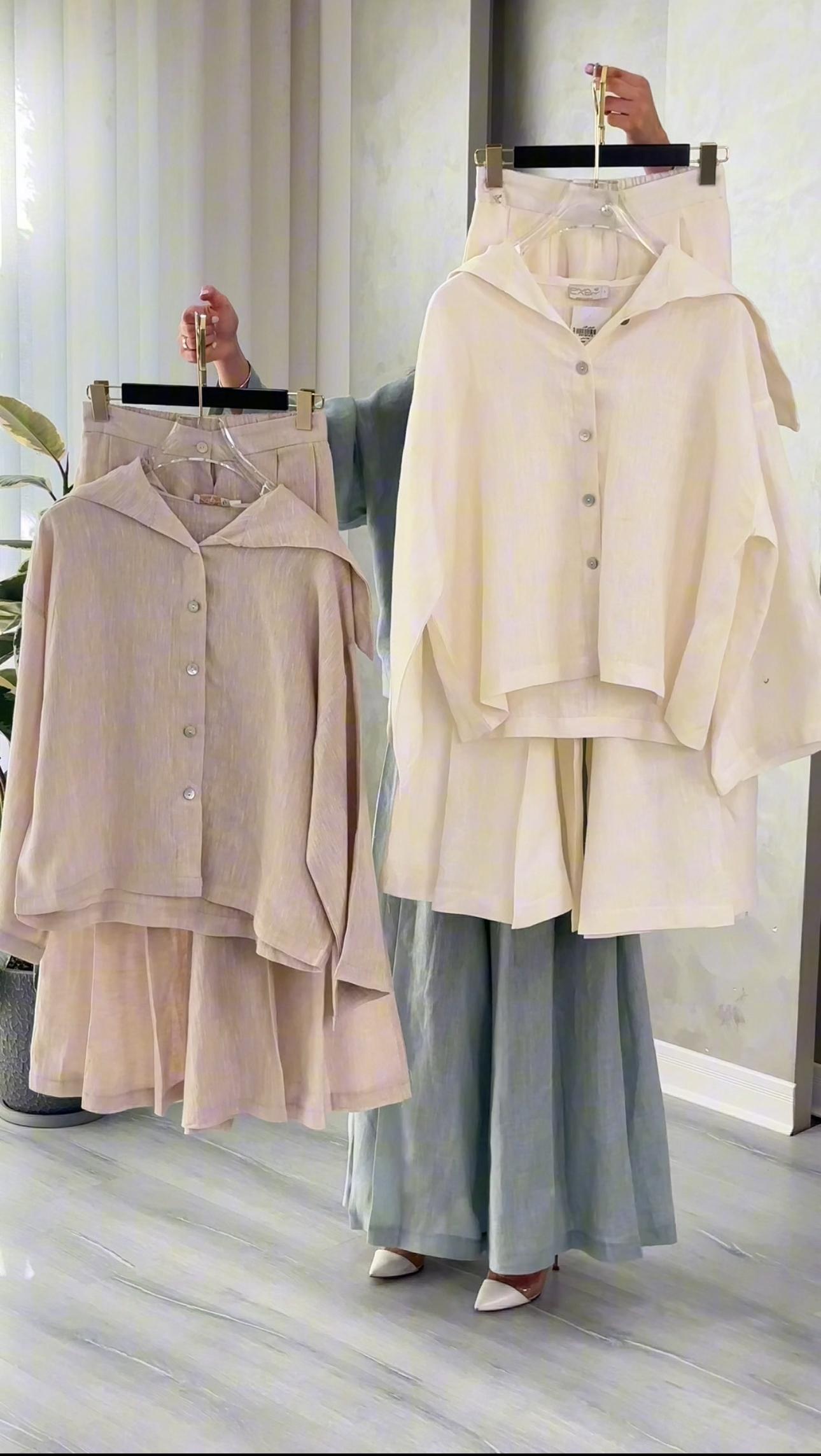 بدلة نسائي واسعة وفضفاضة