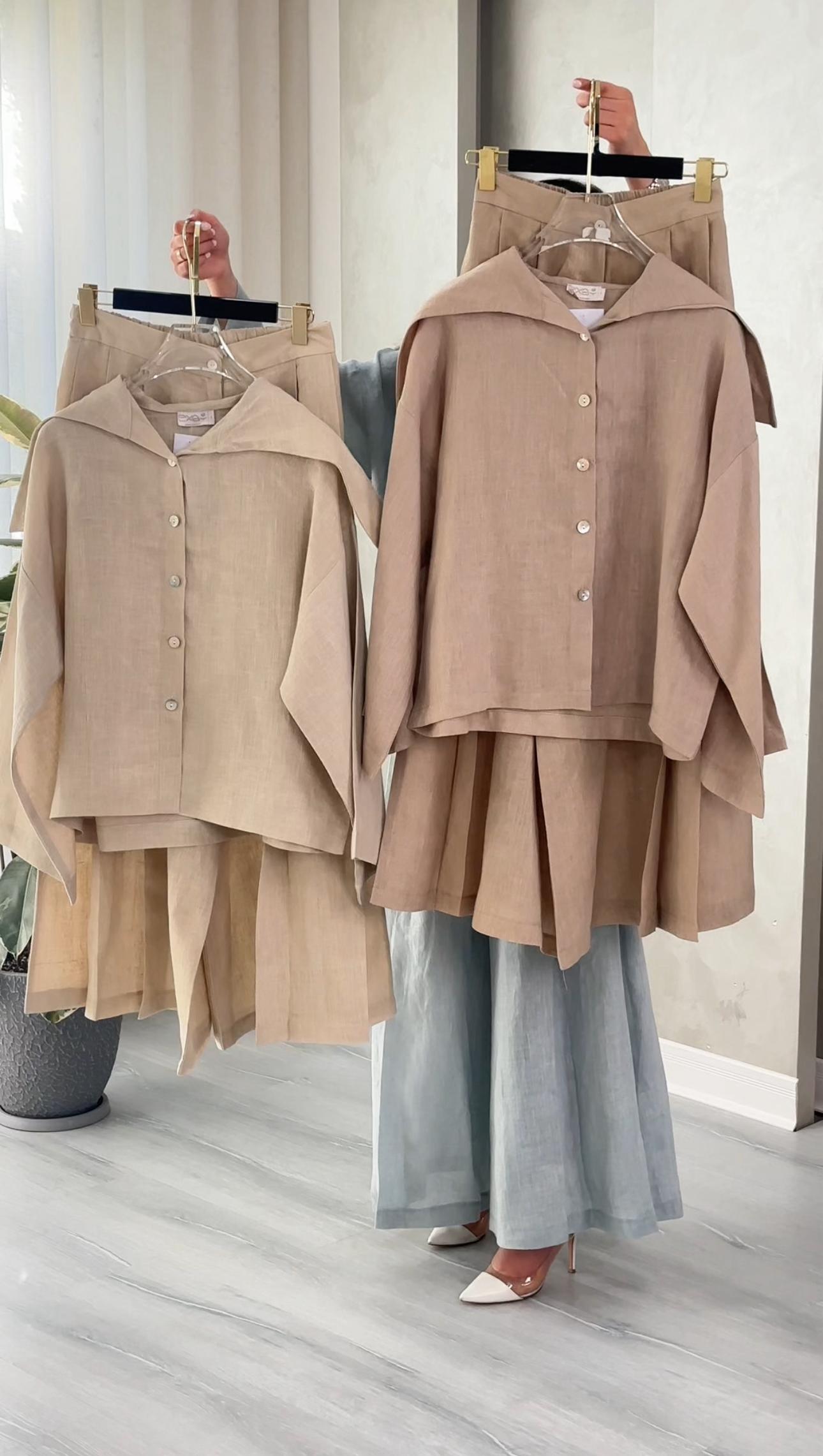 بدلة نسائي واسعة وفضفاضة