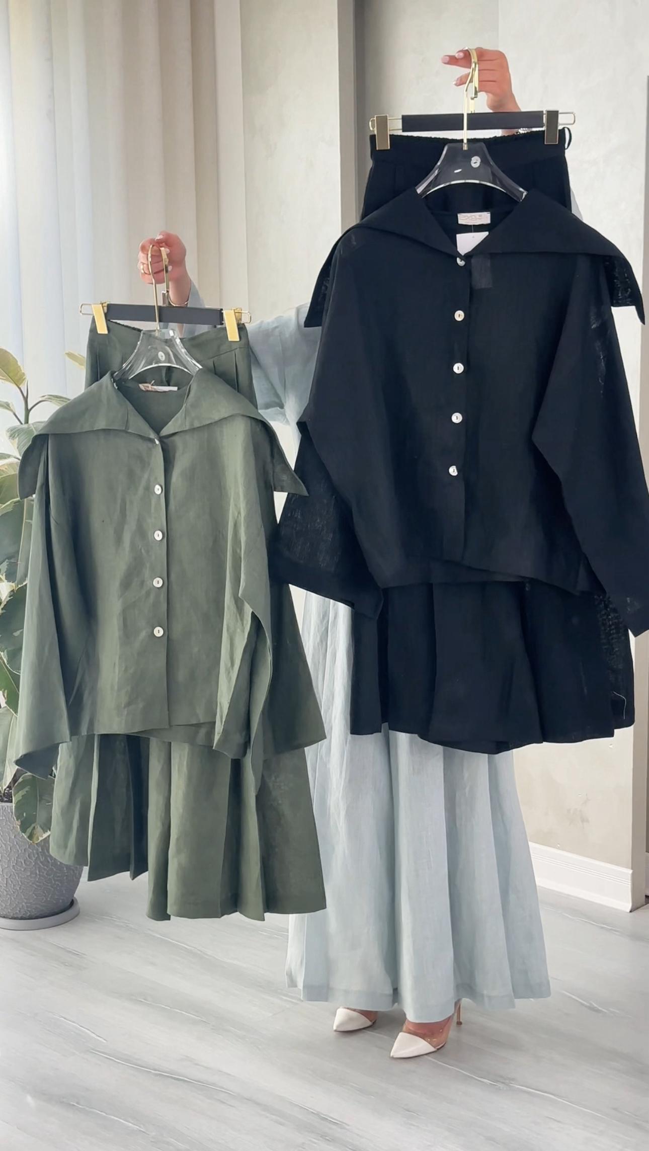 بدلة نسائي واسعة وفضفاضة