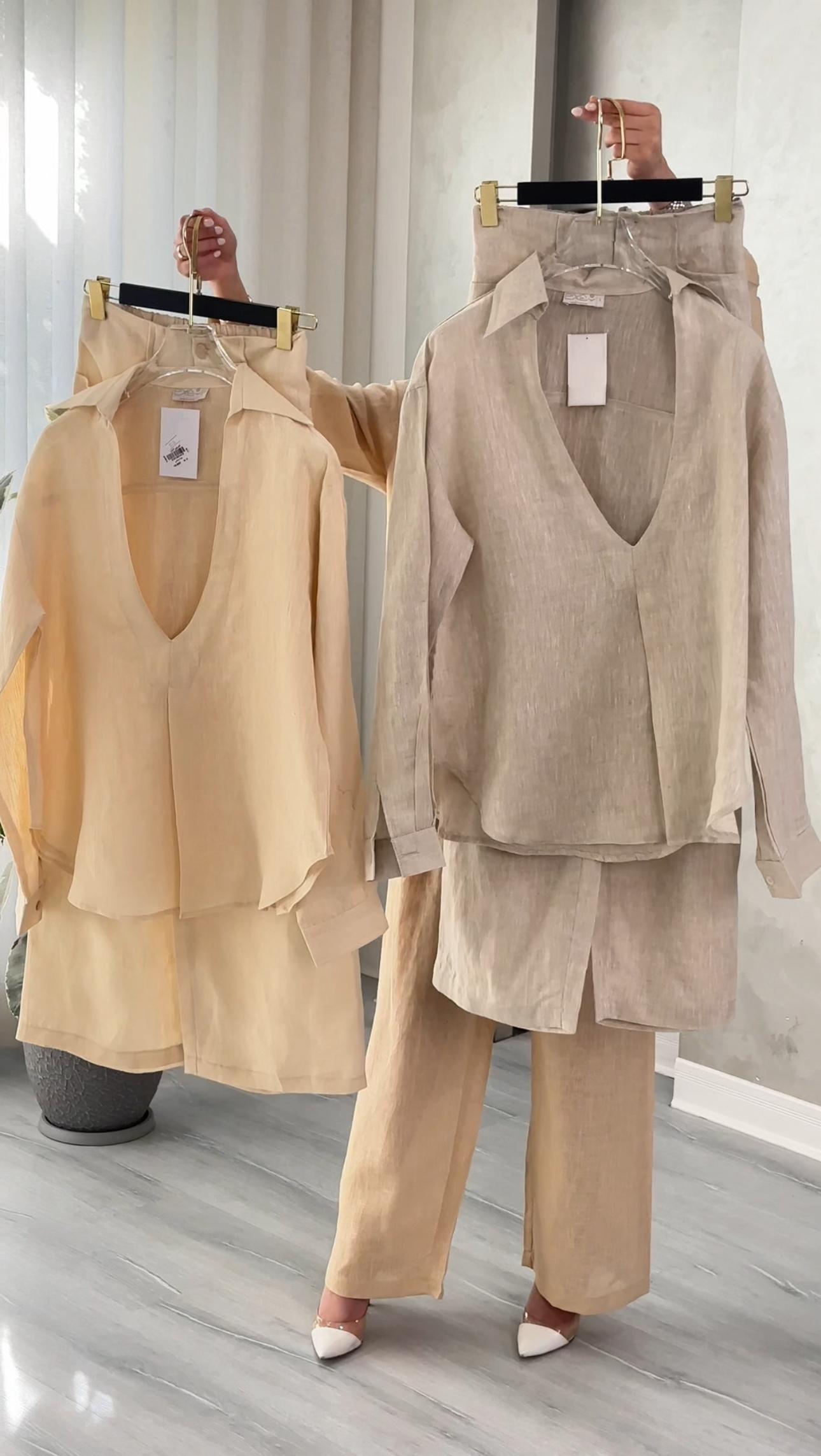 بدلة نسائي واسع وبسيط