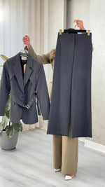 بدلة نسائي قصير حزام