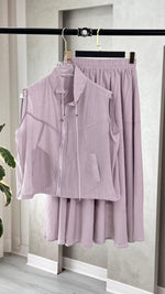 بدلة نسائي جاكيت حفر واسع