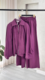 بدلة نسائي اكمام منفوخة