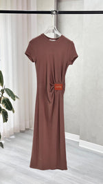 فستان ديق برباط جانبي