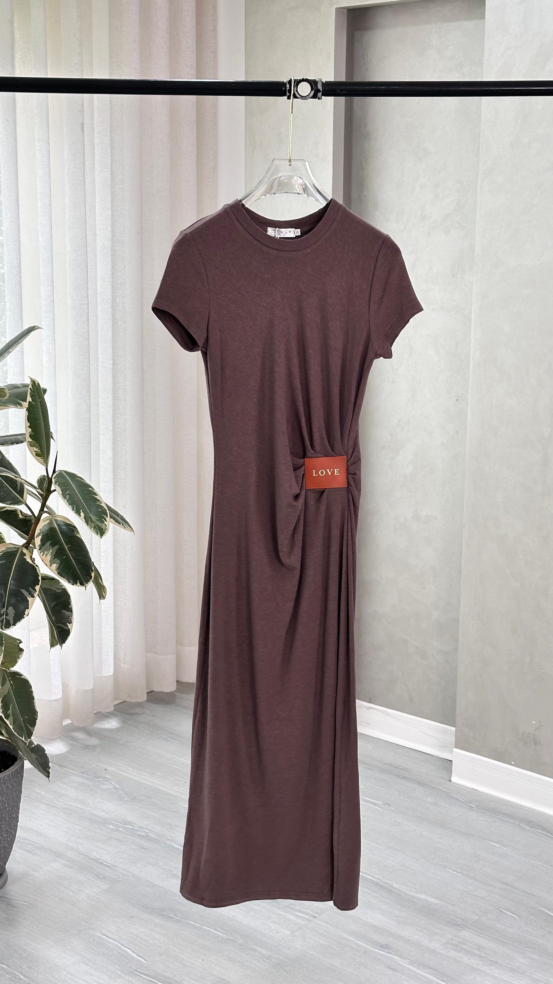 فستان ديق برباط جانبي