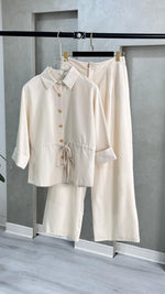 بدلة نسائي بحزام ربط