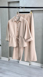 بدلة نسائي بحزام ربط