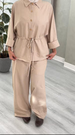 بدلة نسائي بحزام ربط