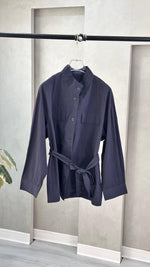 جاكيت نسائي بحيوب وحزام