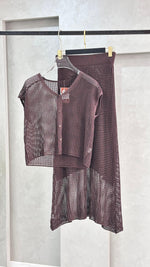 بدلة شبك تنورة