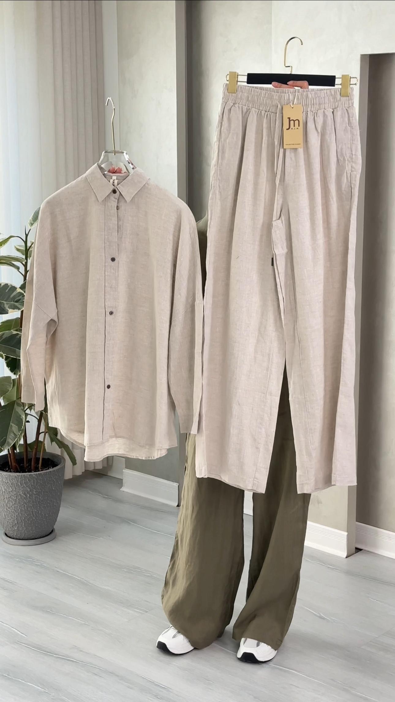 بدلة نسائي قميص وبنطال