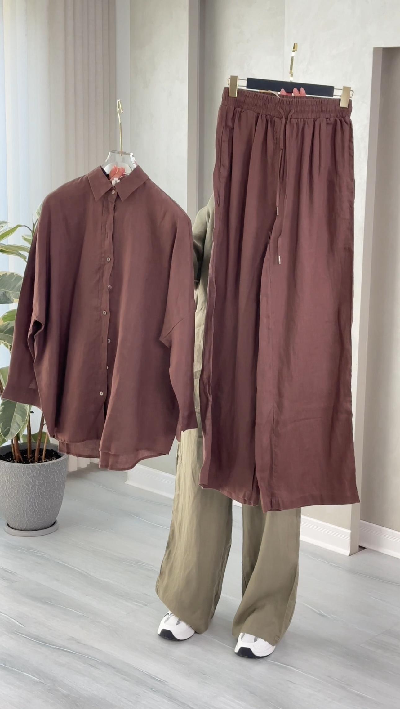 بدلة نسائي قميص وبنطال