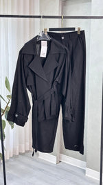 بدلة نسائي فضفاض بحزام