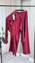 بدلة نسائي فضفاض بحزام