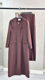 بدلة نسائى بجاكيت طويل