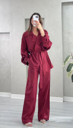 بدلة نسائي فضفاض بحزام