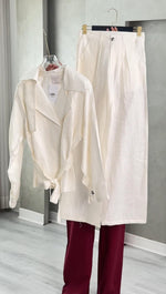 بدلة نسائي فضفاض بحزام