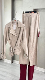 بدلة نسائي فضفاض بحزام