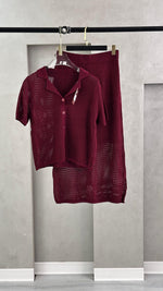 بدلة شبك تنورة