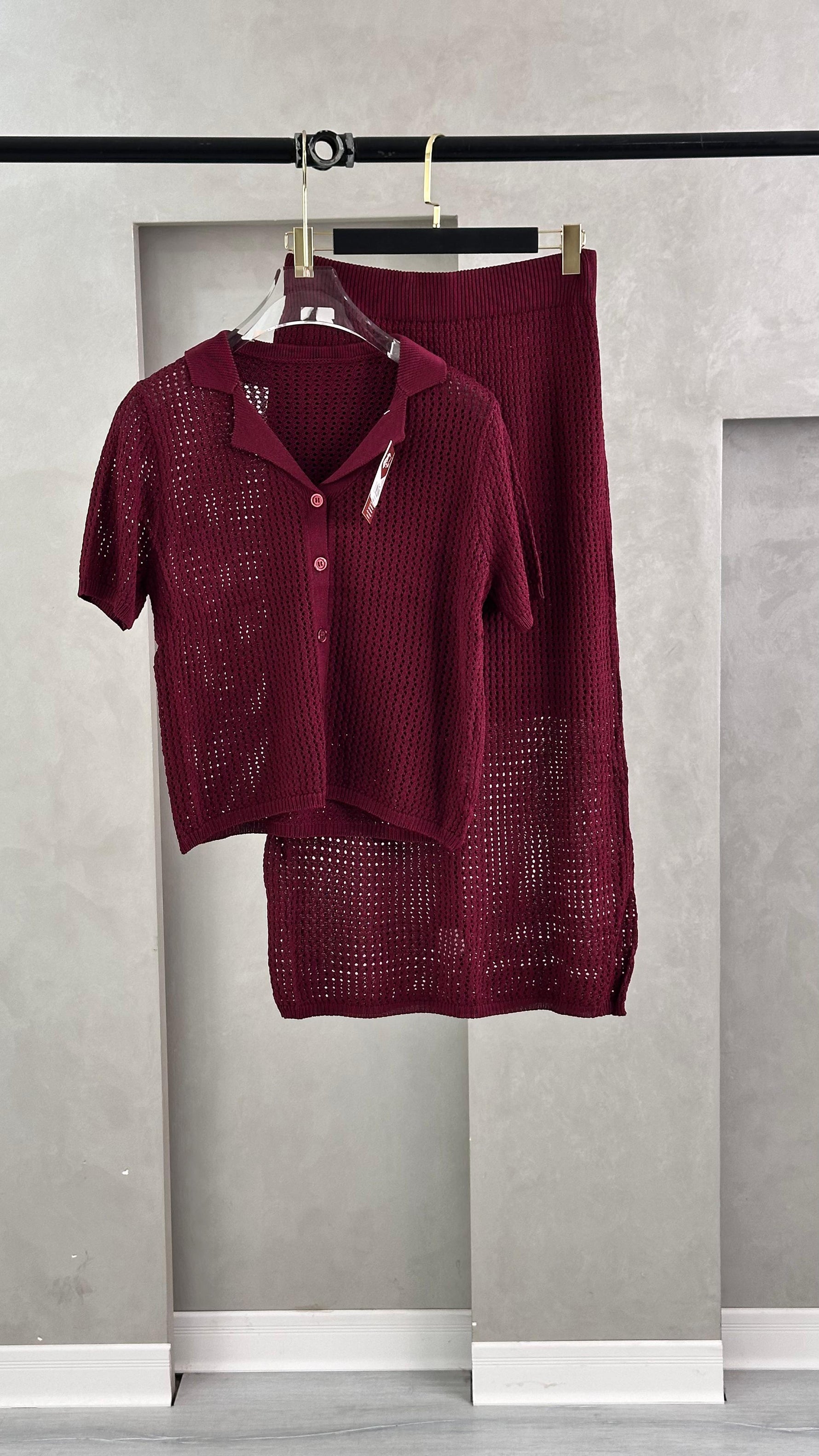 بدلة شبك تنورة