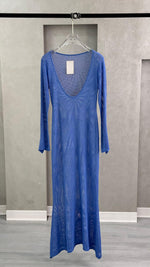 فستان شبك كم طويل