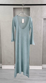 فستان شبك كم طويل