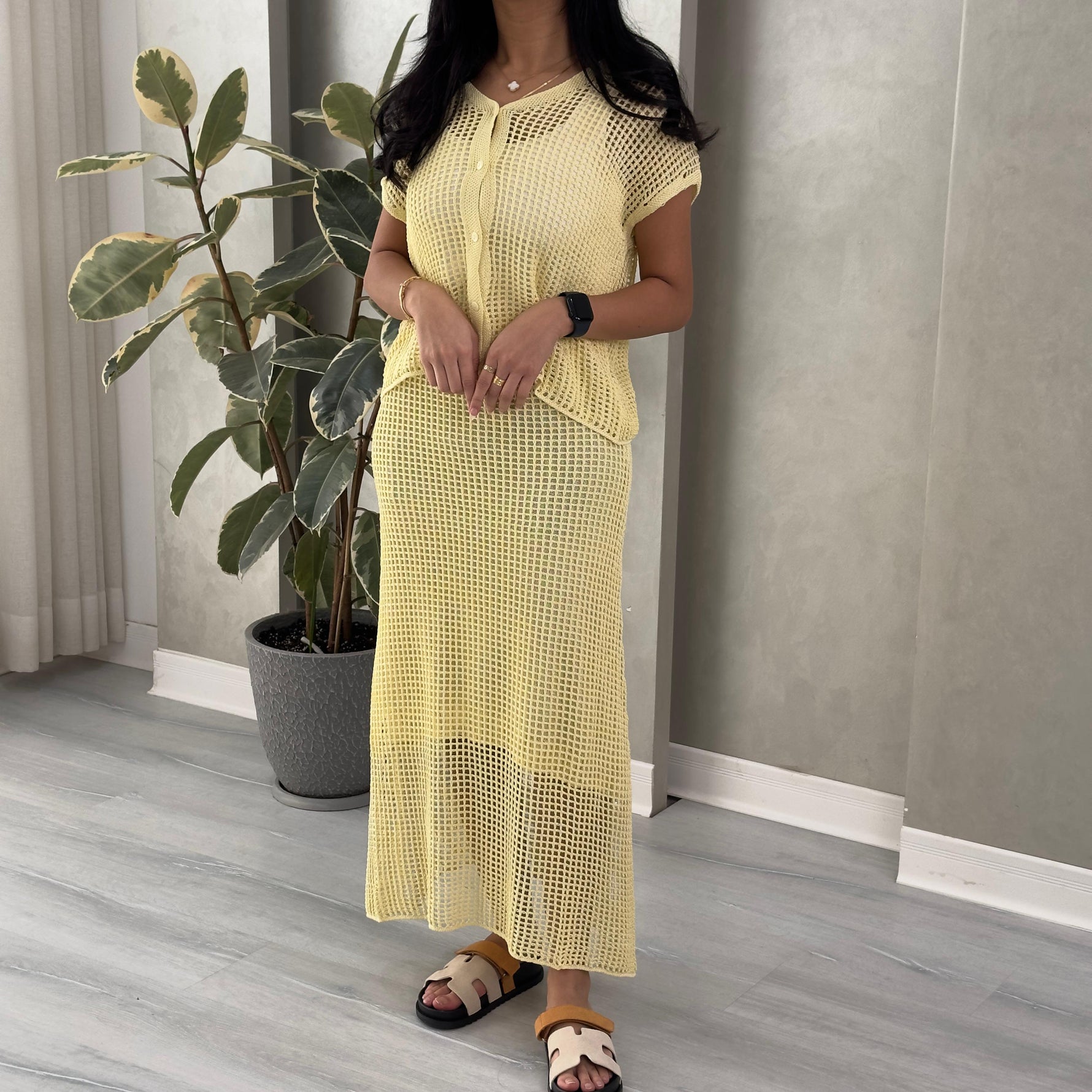 بدلة شبك تنورة