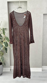 فستان شبك كم طويل