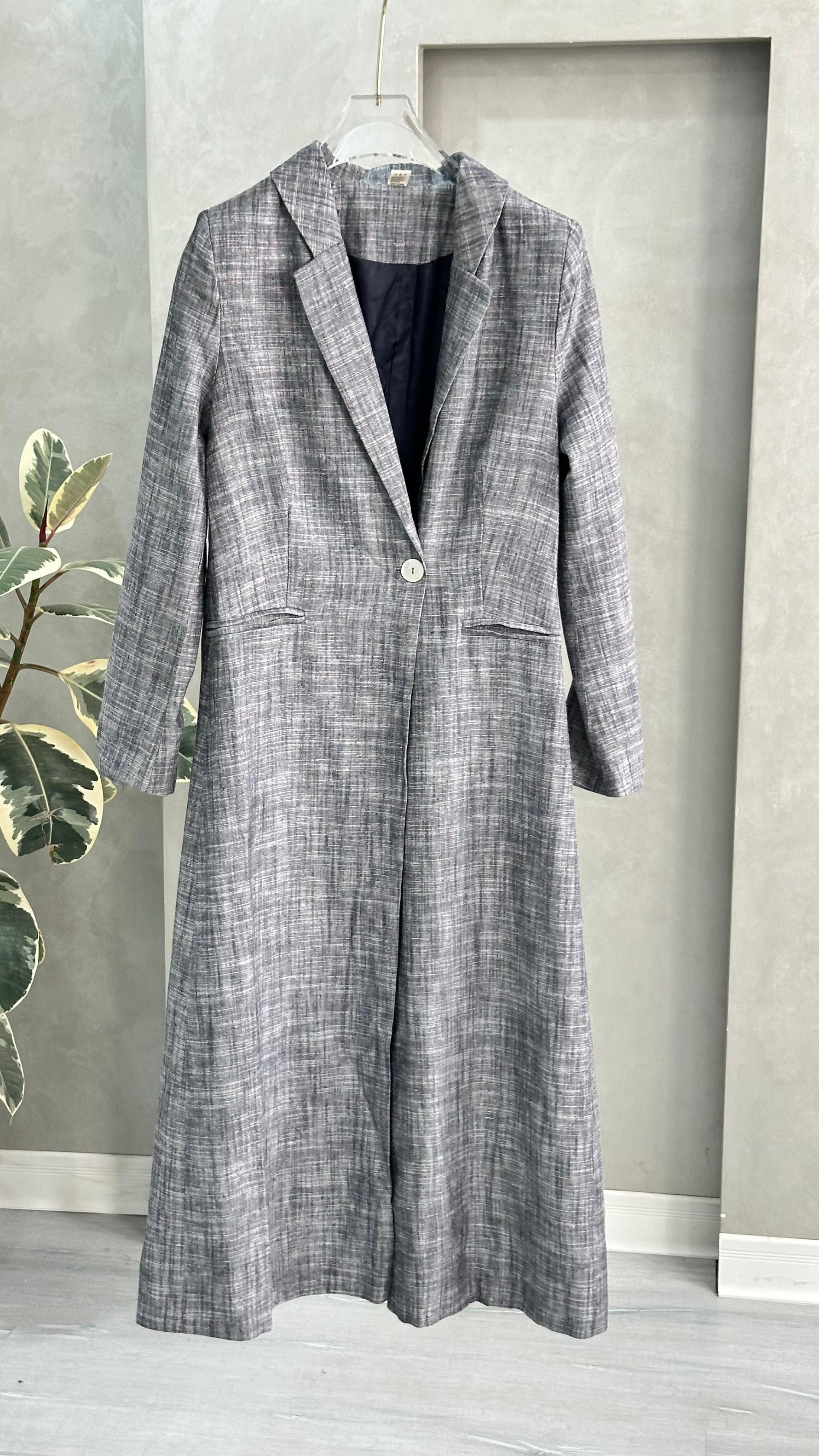 جاكيت لنن طويل