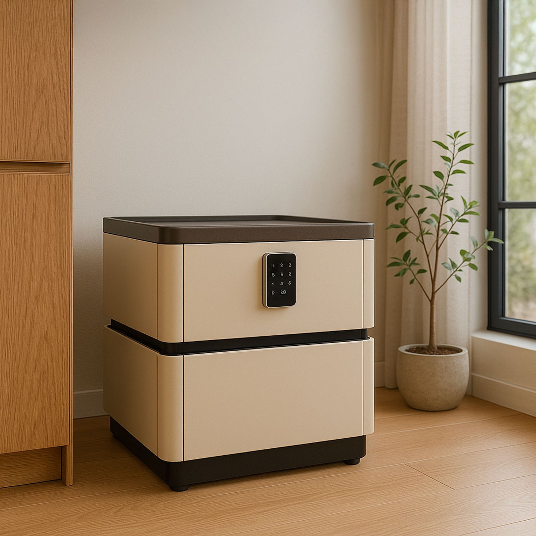 خزنة إلكترونية  مع قفل رقمي