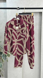 بيجامة نسائي منقوش