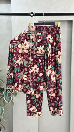 بيجامة نسائي موردة