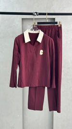 بيجامة نسائي بياقة مختلفة