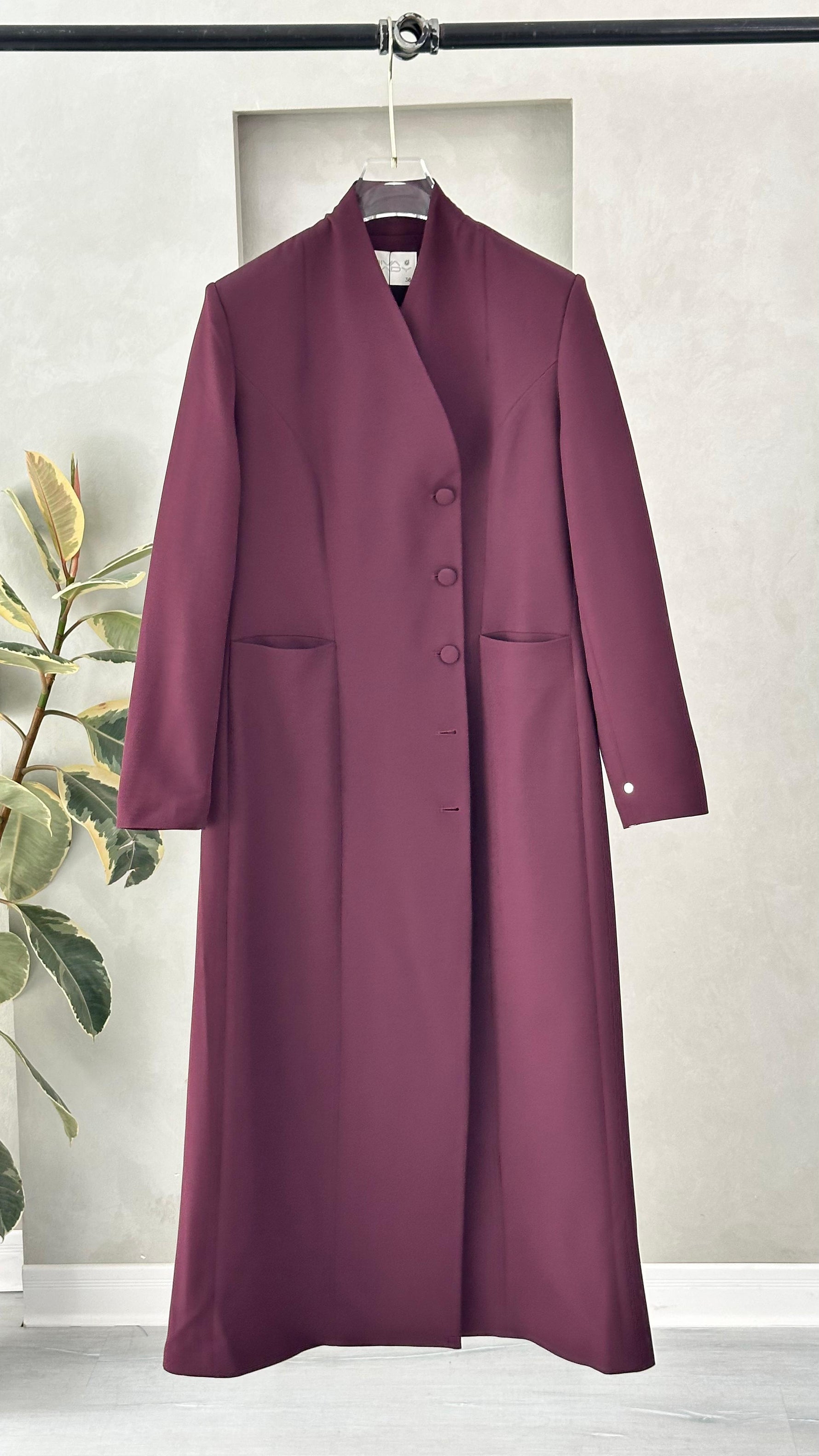 جاكيت نسائي ازرار جانبية