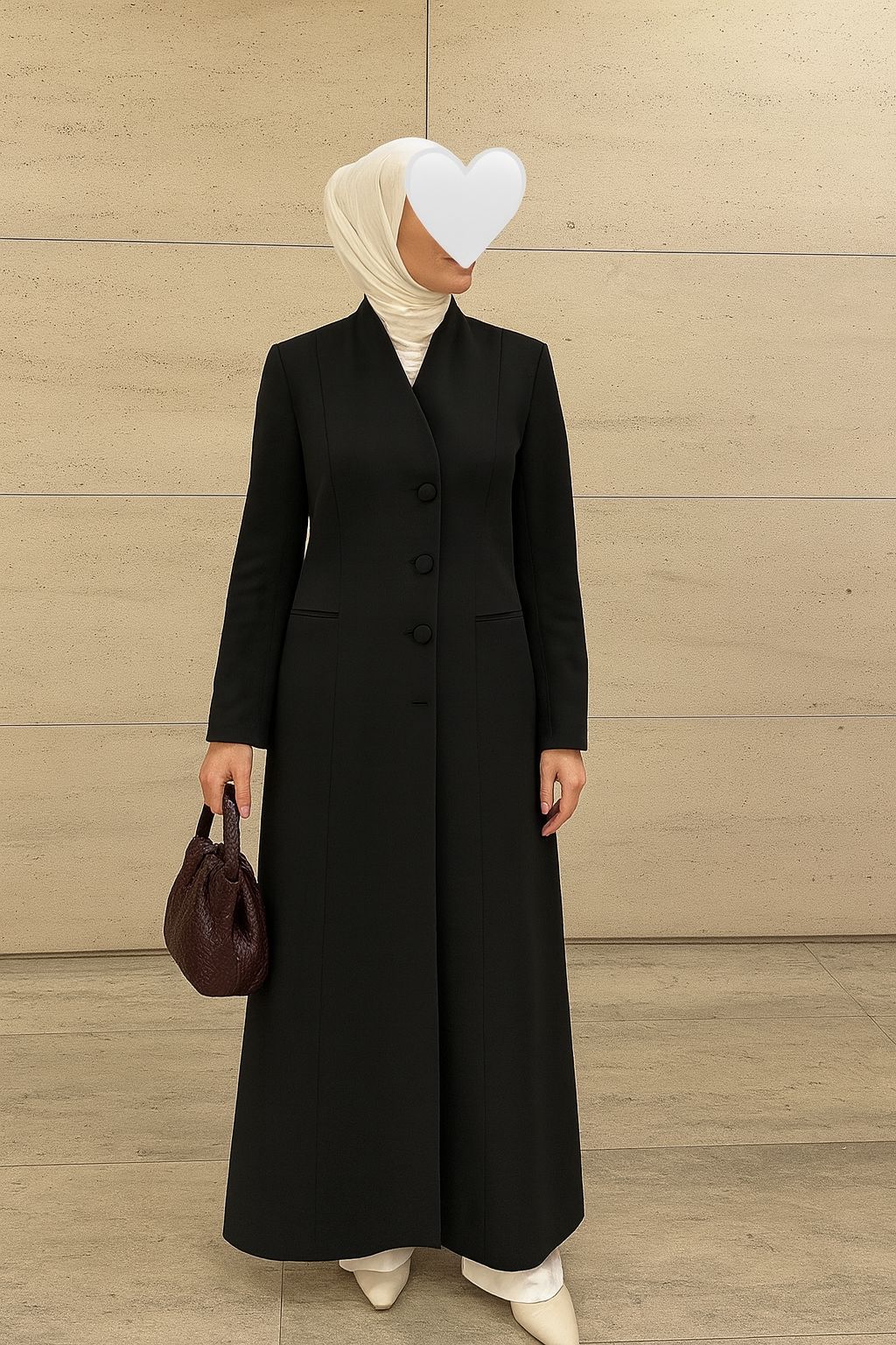 جاكيت نسائي ازرار جانبية