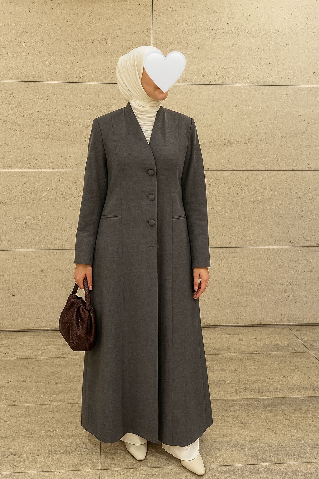 جاكيت نسائي ازرار جانبية