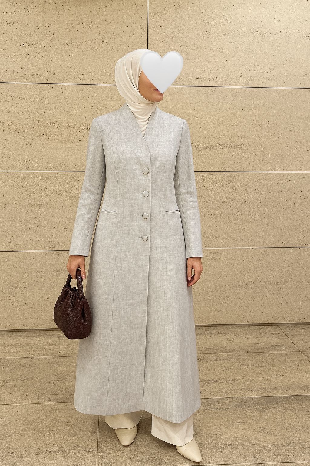 جاكيت نسائي ازرار جانبية