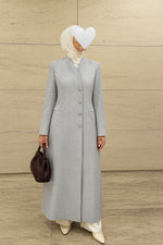 جاكيت نسائي ازرار جانبية